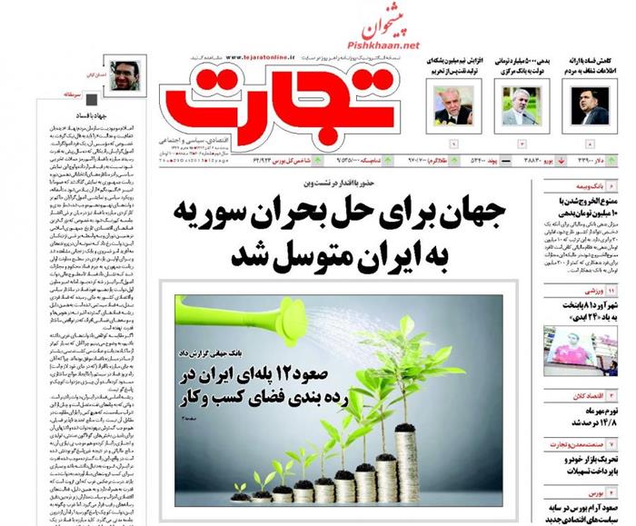 تجارت،پنجشنبه ۷ آبان ۱۳۹۴
